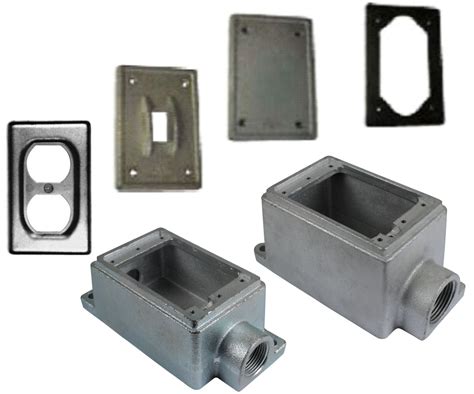 cast metal outlet and device boxes|cast iron gasket box.